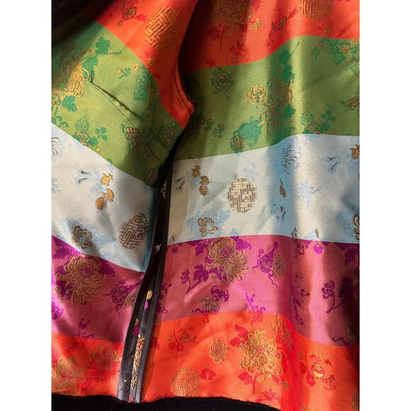 Lord & Taylor Vintage Velvet Floral Blazer Silk Lining Sz L/XL - Picture 3 of 8